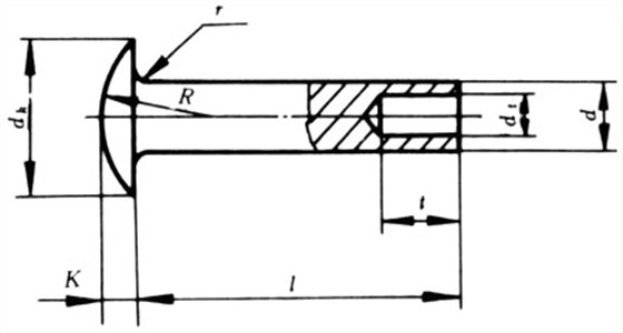 GB/T 1014-86 大扁圆头半空心铆钉